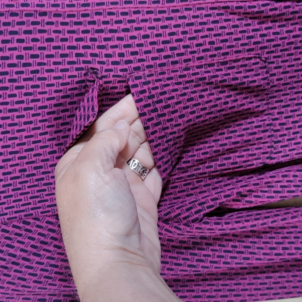 Tory Burch Purple Midi Shirt Dress with Black Belt - Size XS - Picture 4 of 15